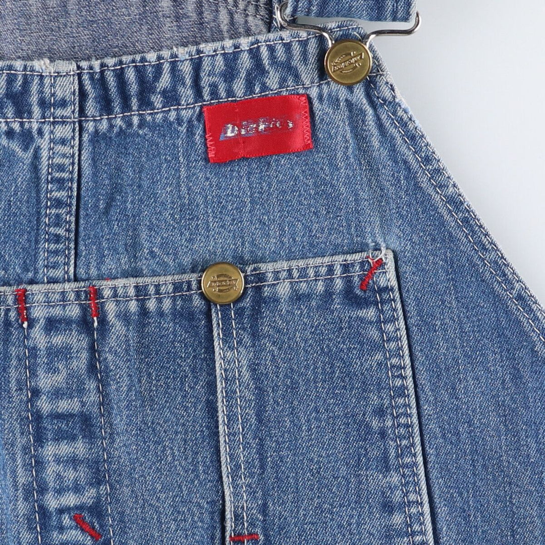Vintage 80s-90'S Dickies denim overalls, men's size W37 cotton blue type Vintage Second Hand