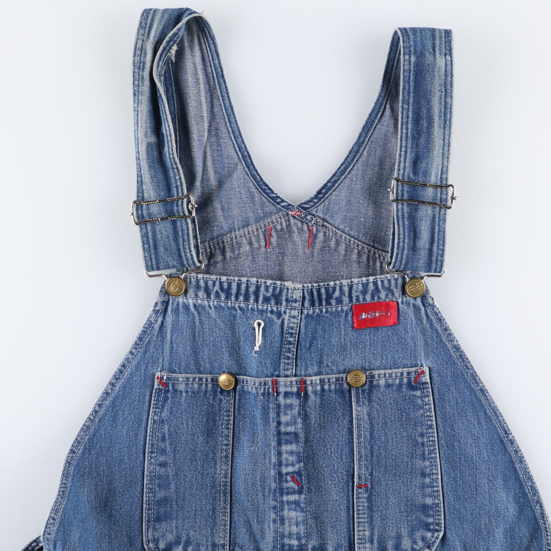 Vintage 80s-90'S Dickies denim overalls, men's size W37 cotton blue type Vintage Second Hand