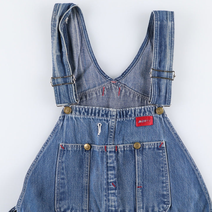 Vintage 80s-90'S Dickies denim overalls, men's size W37 cotton blue type Vintage Second Hand