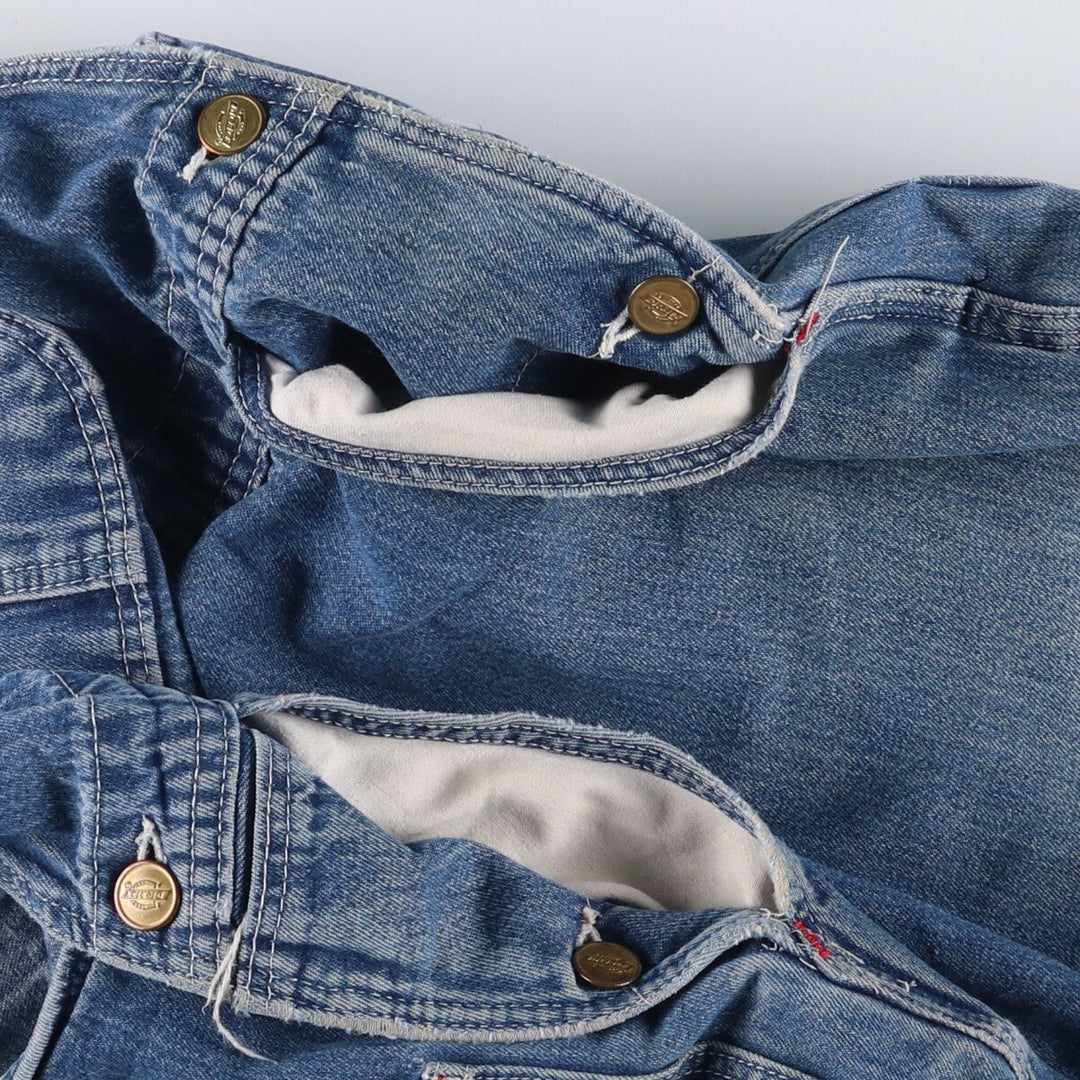 Vintage 80s-90'S Dickies denim overalls, men's size W37 cotton blue type Vintage Second Hand