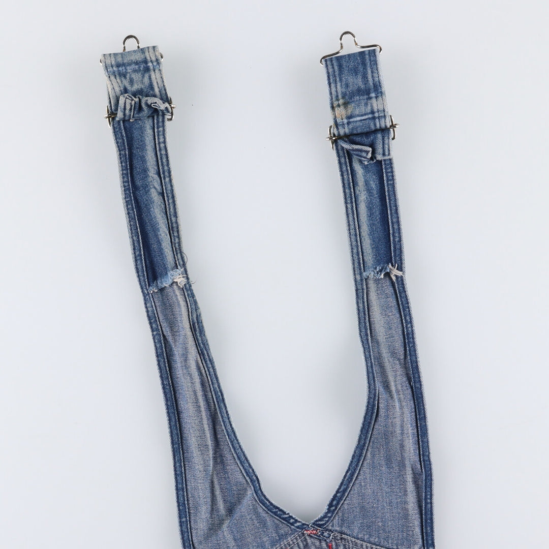 Vintage 80s-90'S Dickies denim overalls, men's size W37 cotton blue type Vintage Second Hand