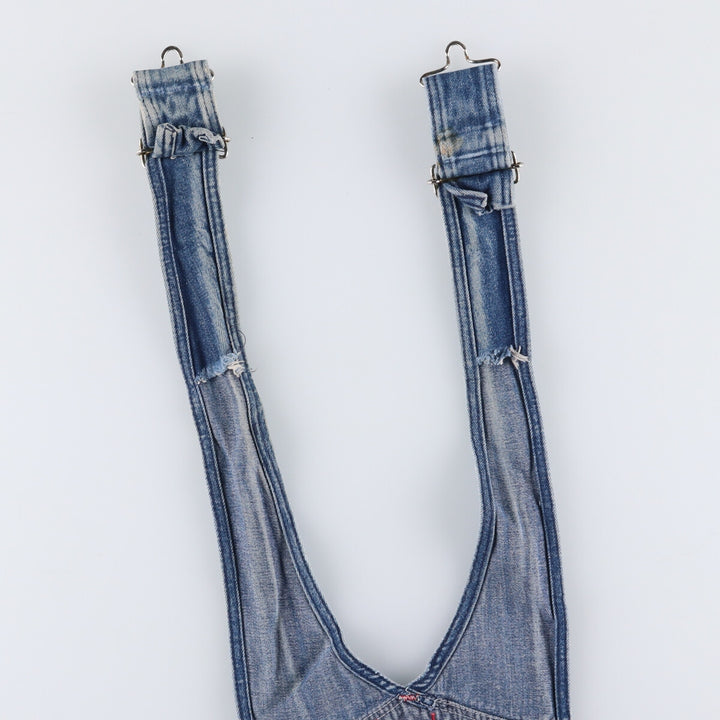 Vintage 80s-90'S Dickies denim overalls, men's size W37 cotton blue type Vintage Second Hand