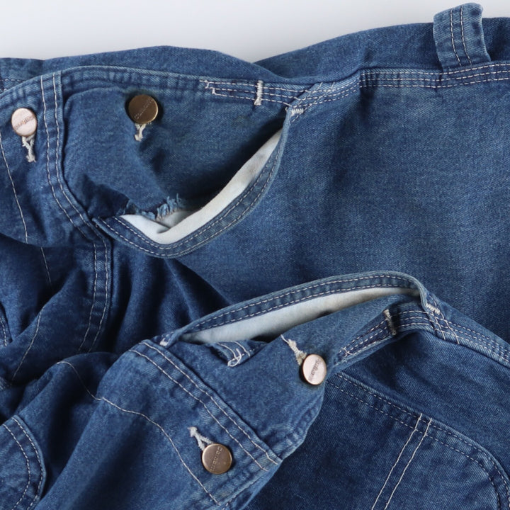 Carhartt denim overalls for men, equivalent to w37 cotton blue type Vintage Second Hand