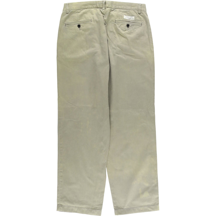 Ralph Lauren POLO by Ralph Lauren ANDREW PANT Two-pleat chino pants for men, equivalent to W33 cotton Khaki type sage green Vintage Second Hand