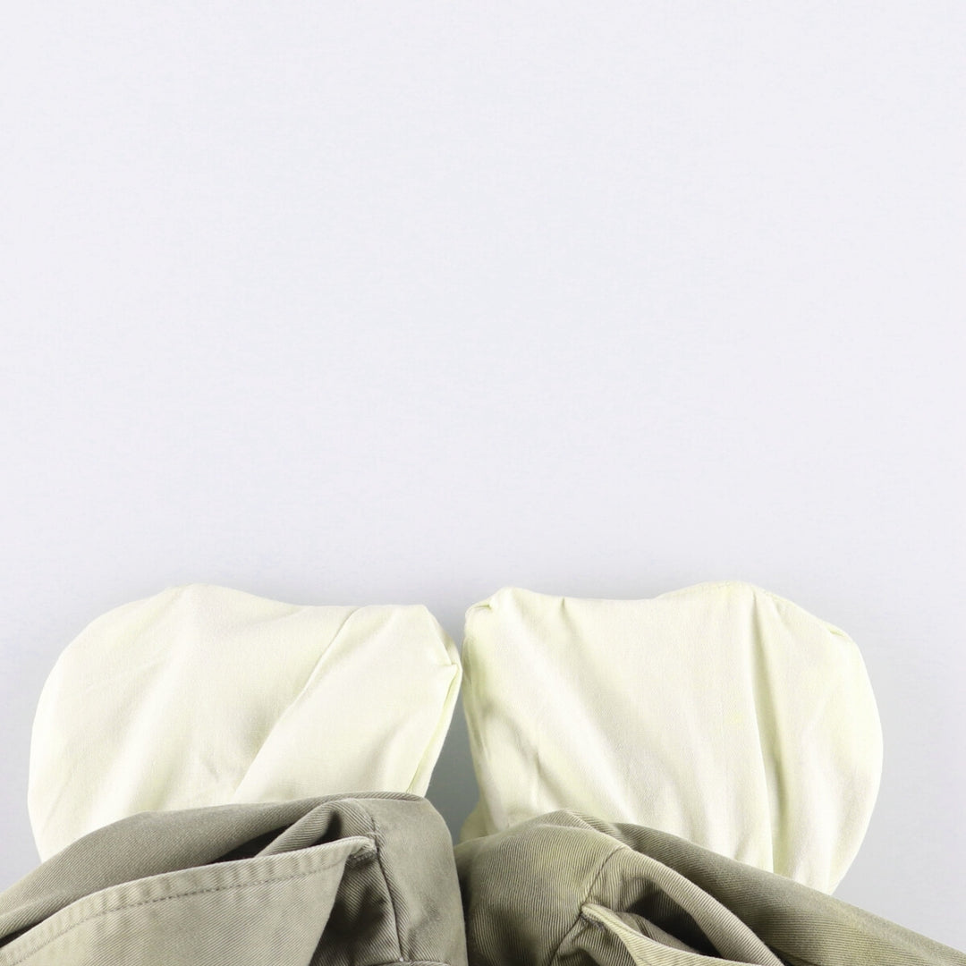 Ralph Lauren POLO by Ralph Lauren ANDREW PANT Two-pleat chino pants for men, equivalent to W33 cotton Khaki type sage green Vintage Second Hand