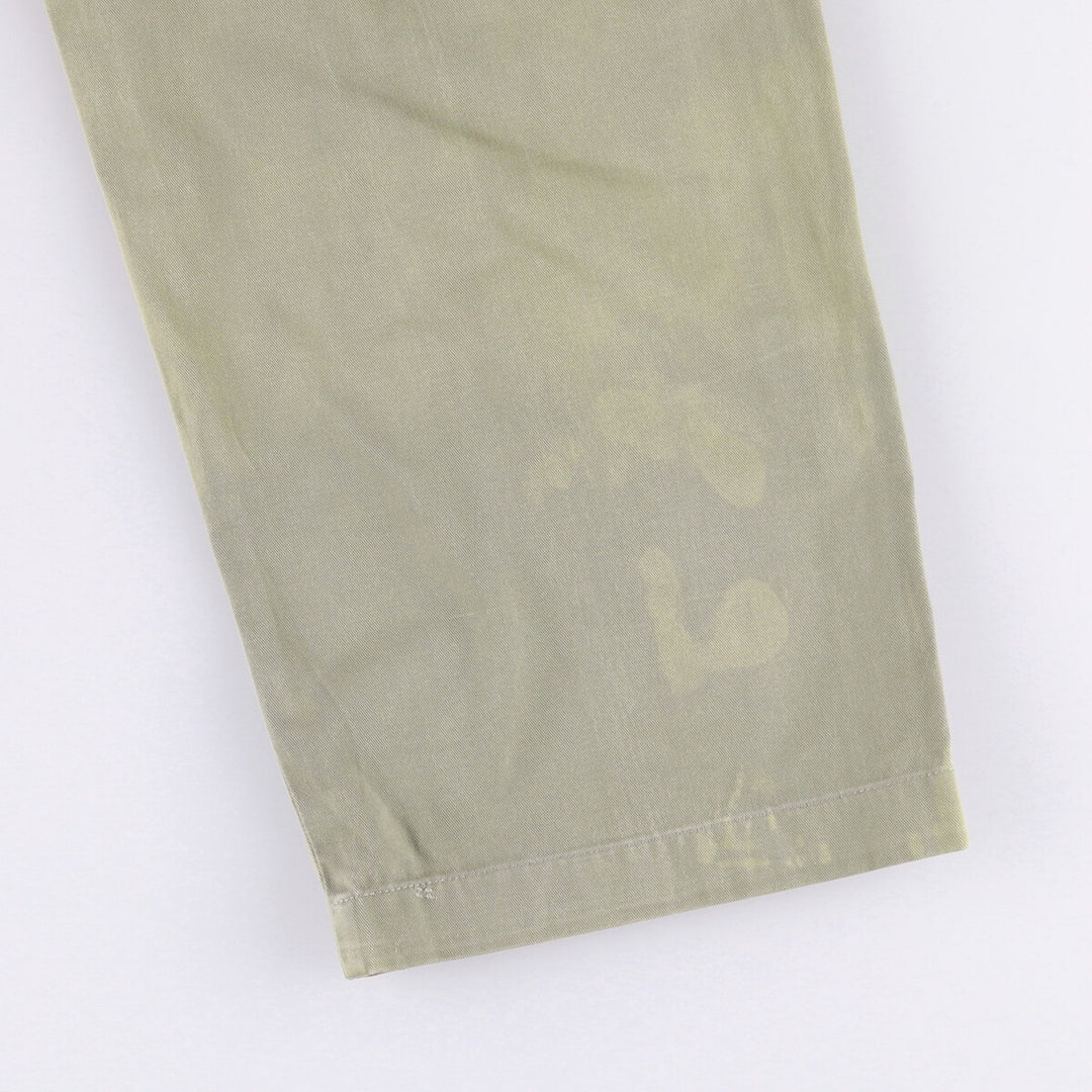 Ralph Lauren POLO by Ralph Lauren ANDREW PANT Two-pleat chino pants for men, equivalent to W33 cotton Khaki type sage green Vintage Second Hand