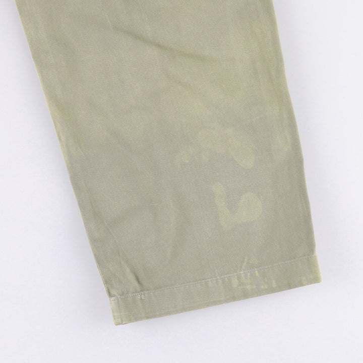Ralph Lauren POLO by Ralph Lauren ANDREW PANT Two-pleat chino pants for men, equivalent to W33 cotton Khaki type sage green Vintage Second Hand