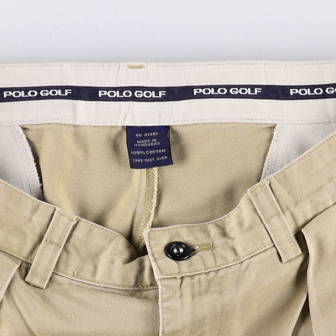 Ralph Lauren POLO GOLF Polo Golf Two-pleat Chino Pants for Men, Size W32 cotton Beige type Vintage Second Hand
