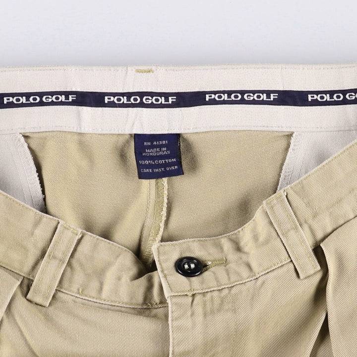 Ralph Lauren POLO GOLF Polo Golf Two-pleat Chino Pants for Men, Size W32 cotton Beige type Vintage Second Hand