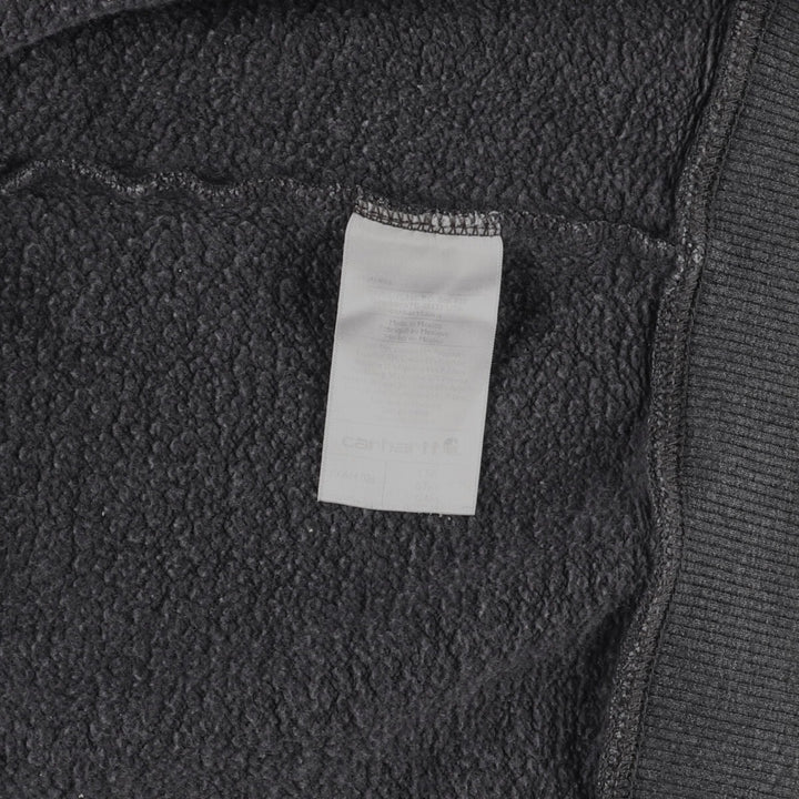 2000'S Carhartt Original Fit Back Print Full-Zip Hoodie, Men's Size L cotton Charcoal Vintage Second Hand