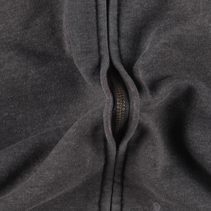 2000'S Carhartt Original Fit Back Print Full-Zip Hoodie, Men's Size L cotton Charcoal Vintage Second Hand