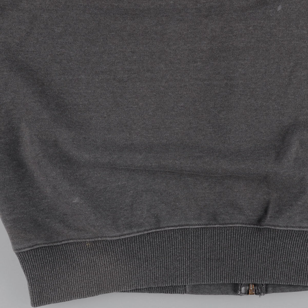 2000'S Carhartt Original Fit Back Print Full-Zip Hoodie, Men's Size L cotton Charcoal Vintage Second Hand