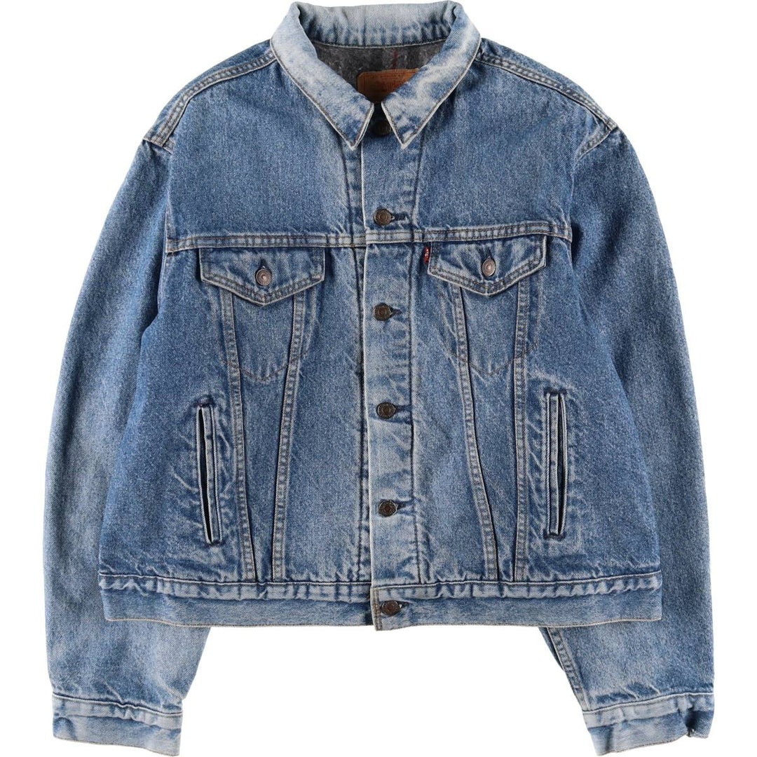 90'S Levi's 70506-0316 denim jacket, denim jacket, made in USA, men's size L, vintage cotton blue type Vintage Second Hand