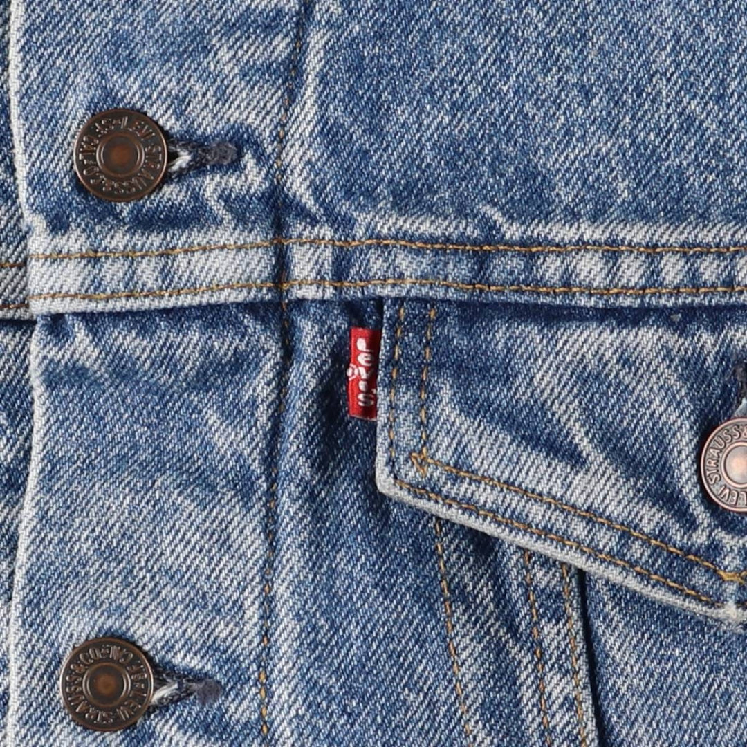 90'S Levi's 70506-0316 denim jacket, denim jacket, made in USA, men's size L, vintage cotton blue type Vintage Second Hand