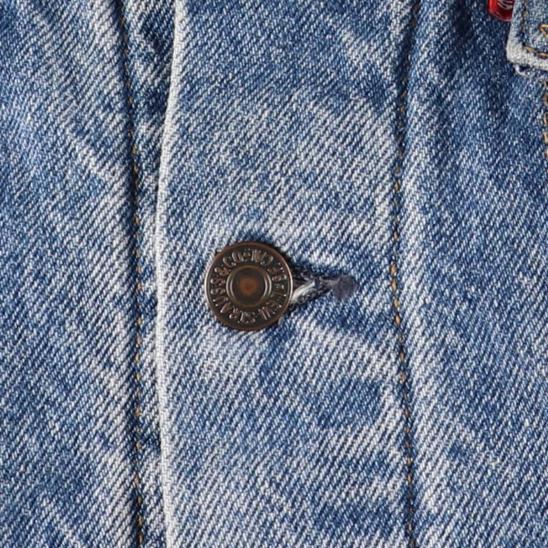 90'S Levi's 70506-0316 denim jacket, denim jacket, made in USA, men's size L, vintage cotton blue type Vintage Second Hand