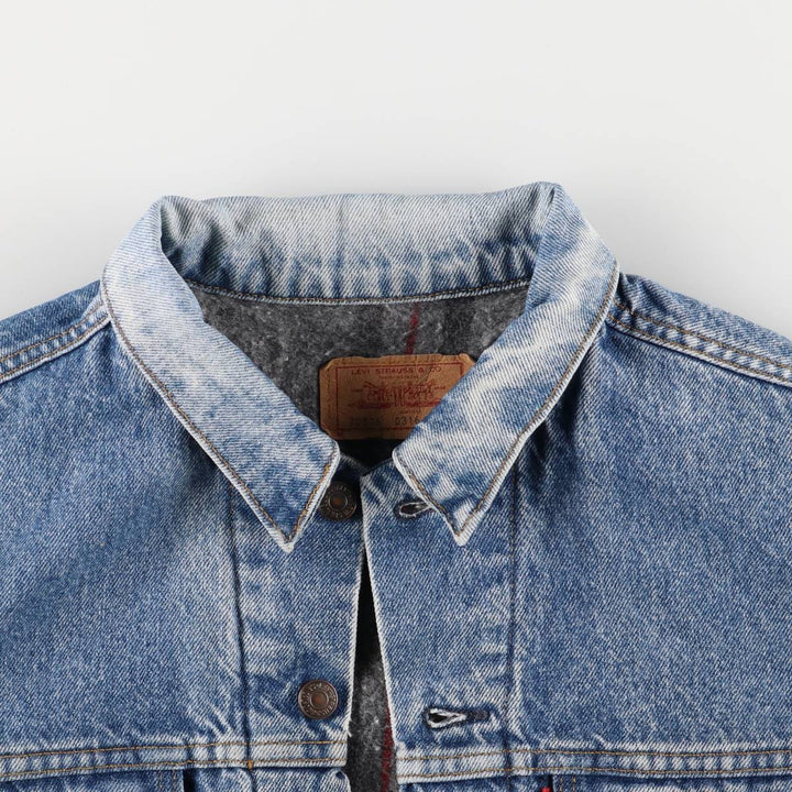 90'S Levi's 70506-0316 denim jacket, denim jacket, made in USA, men's size L, vintage cotton blue type Vintage Second Hand