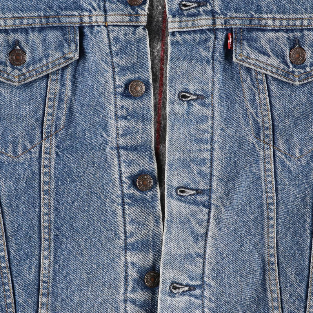 90'S Levi's 70506-0316 denim jacket, denim jacket, made in USA, men's size L, vintage cotton blue type Vintage Second Hand