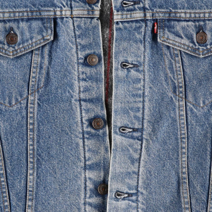 90'S Levi's 70506-0316 denim jacket, denim jacket, made in USA, men's size L, vintage cotton blue type Vintage Second Hand