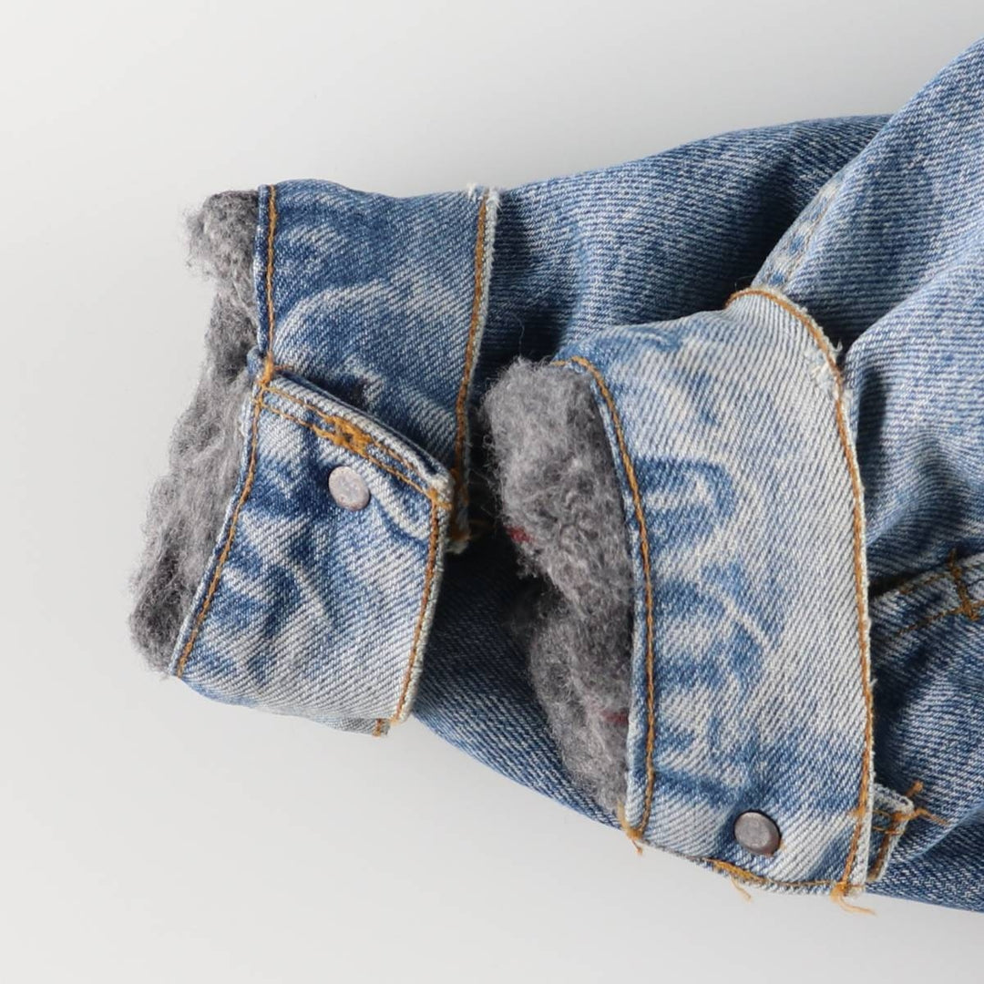 90'S Levi's 70506-0316 denim jacket, denim jacket, made in USA, men's size L, vintage cotton blue type Vintage Second Hand
