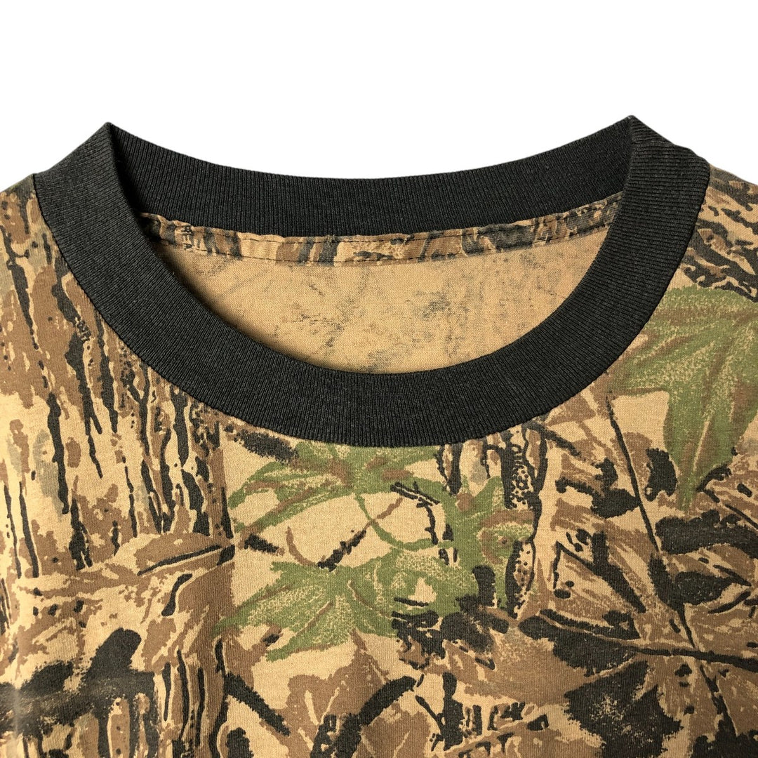 Vintage 90'S Realtree Camo Camo Long Sleeve T-Shirt, Men's Size Large unclear Khaki type Vintage Second Hand
