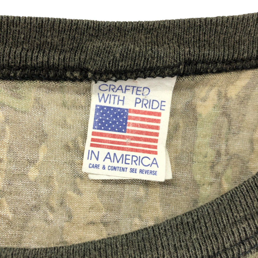 Vintage 80s-90'S Realtree Camo Camo Long Sleeve T-Shirt, Made in USA, Men's Size L cotton brown type Vintage Second Hand