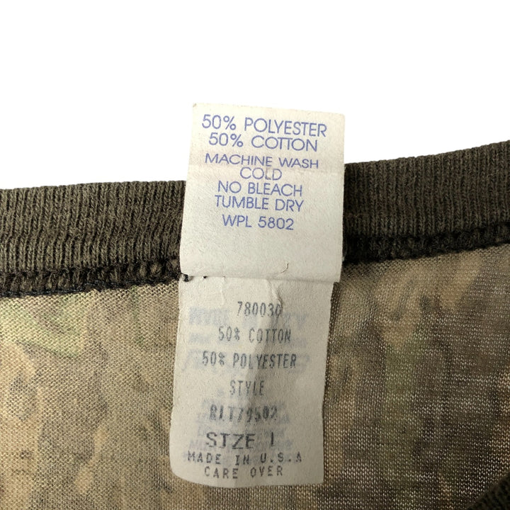 Vintage 80s-90'S Realtree Camo Camo Long Sleeve T-Shirt, Made in USA, Men's Size L cotton brown type Vintage Second Hand