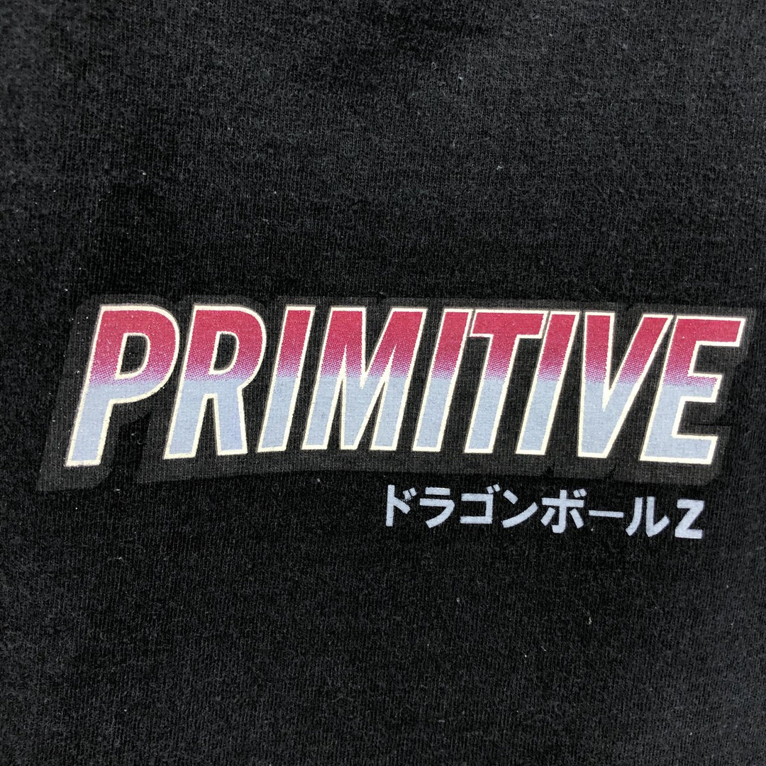 Primitive Dragon Ball Z Broly Anime Character Print Long Sleeve T-Shirt, Men's Size Medium cotton black type Vintage Second Hand