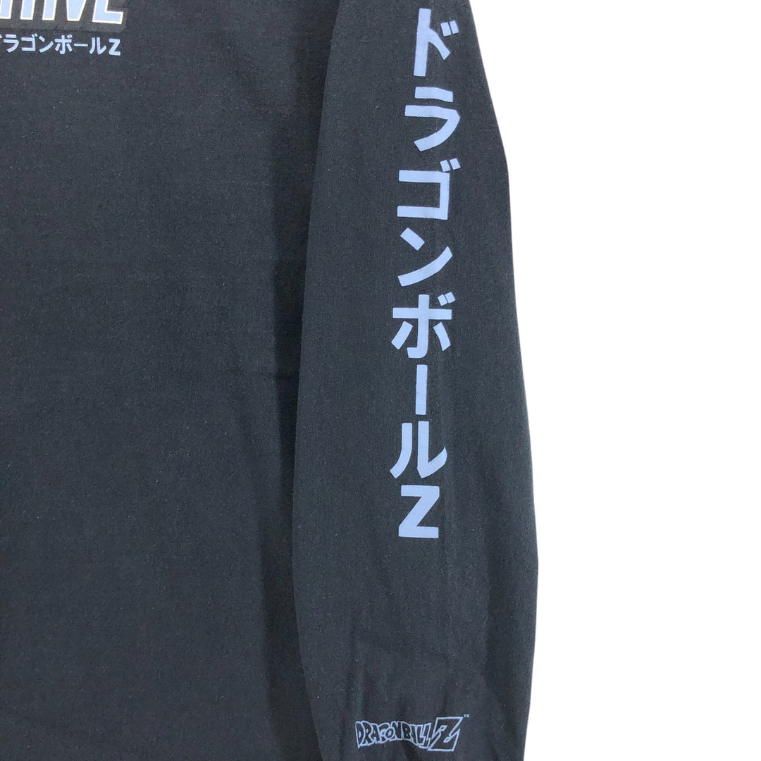 Primitive Dragon Ball Z Broly Anime Character Print Long Sleeve T-Shirt, Men's Size Medium cotton black type Vintage Second Hand