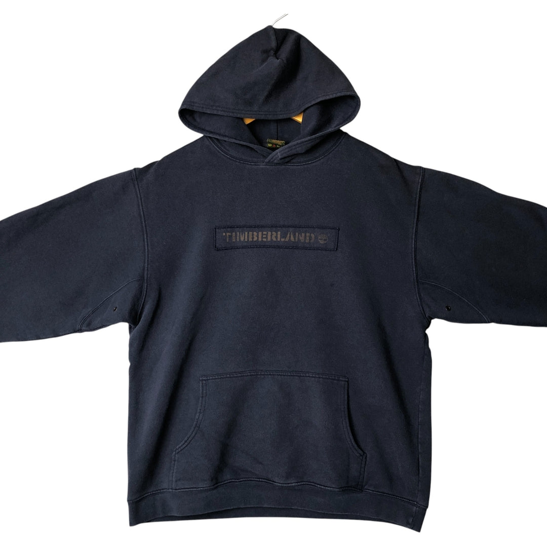 Timberland Sweatshirt Pullover Hoodie, Men's Size Small cotton navy blue type Vintage Second Hand