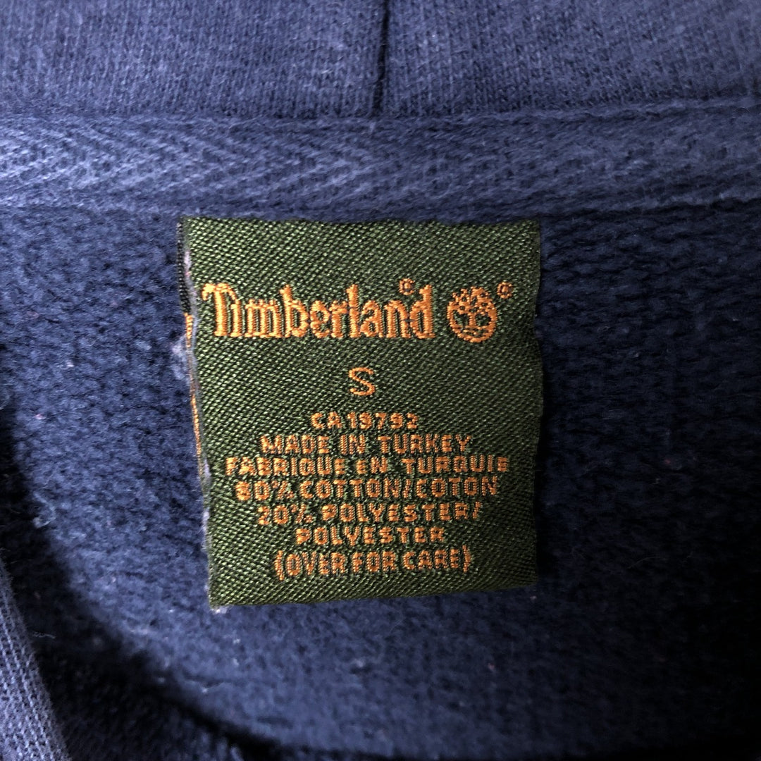 Timberland Sweatshirt Pullover Hoodie, Men's Size Small cotton navy blue type Vintage Second Hand