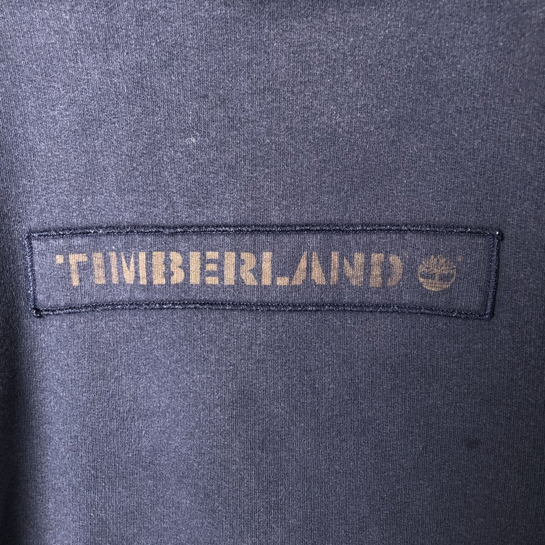 Timberland Sweatshirt Pullover Hoodie, Men's Size Small cotton navy blue type Vintage Second Hand