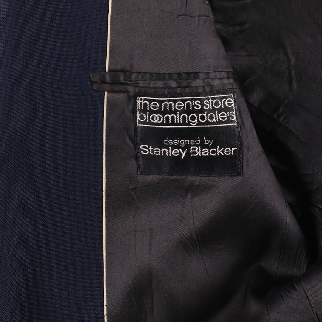 Vintage Stanley Blacker Navy Blue Blazer, Tailored Jacket, Made in USA, Men's Size Medium unclear navy blue type Vintage Second Hand