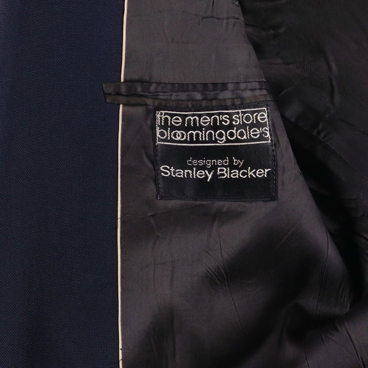 Vintage Stanley Blacker Navy Blue Blazer, Tailored Jacket, Made in USA, Men's Size Medium unclear navy blue type Vintage Second Hand