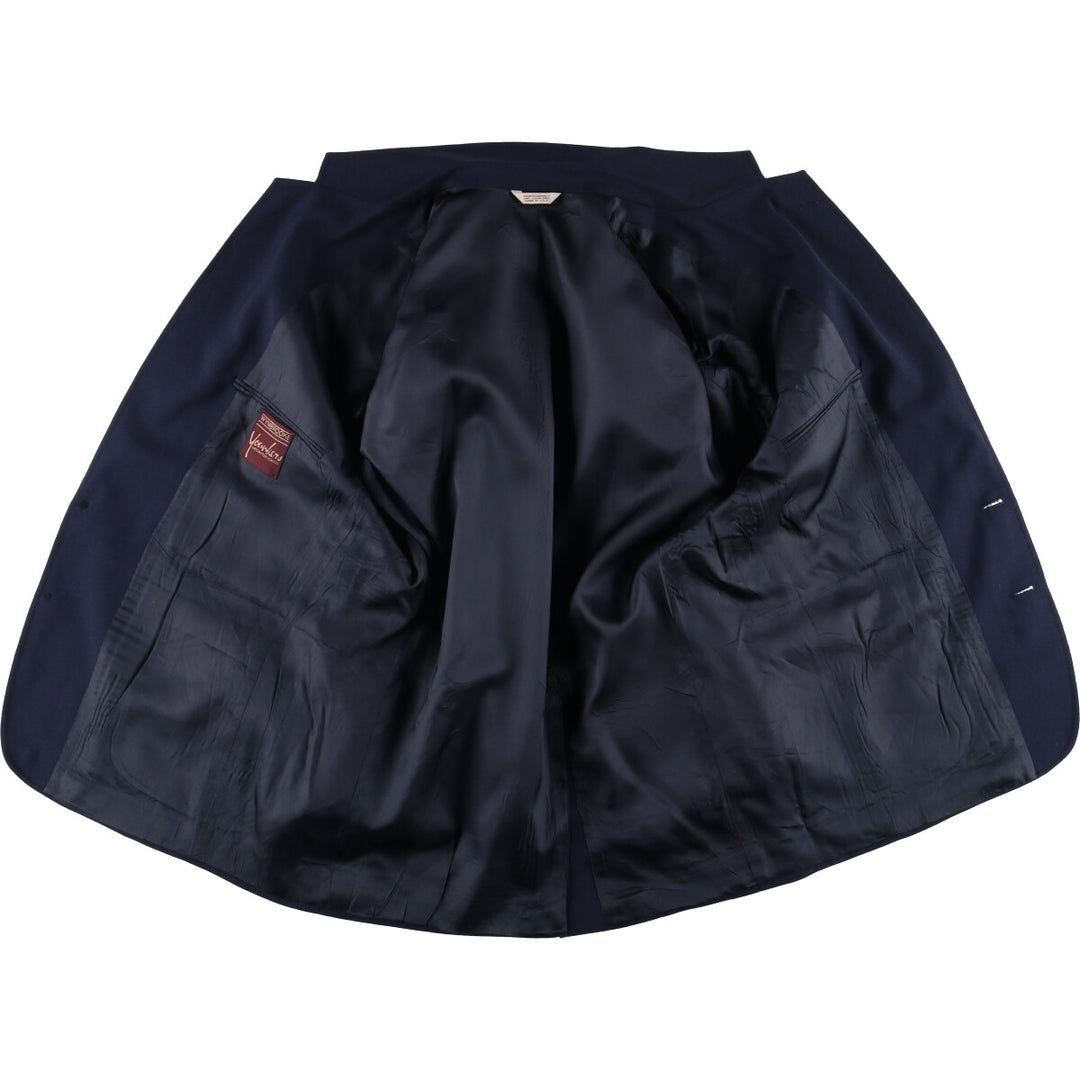 WYNBROOKE Navy Blazer, Tailored Jacket, Made in USA, Men's Size L unclear navy blue type Vintage Second Hand