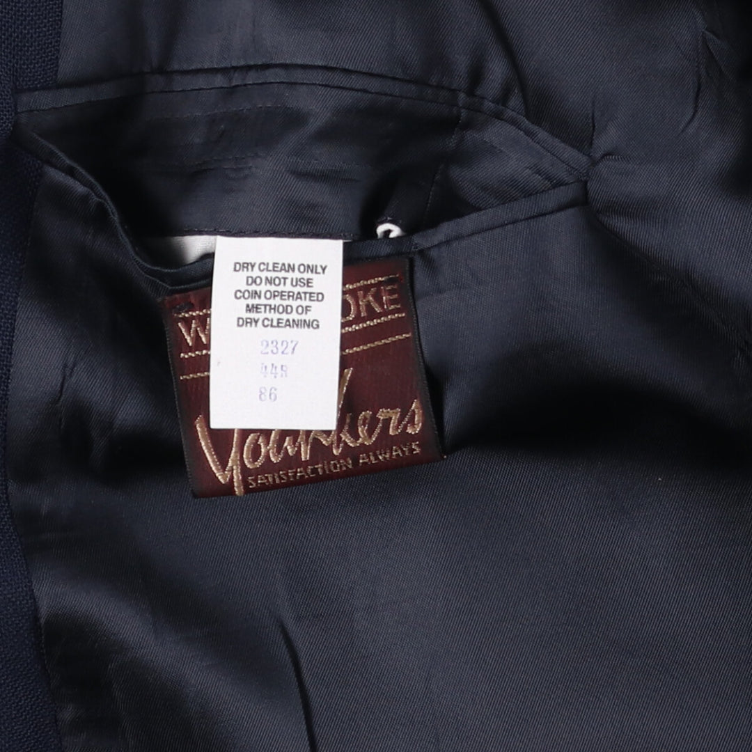 WYNBROOKE Navy Blazer, Tailored Jacket, Made in USA, Men's Size L unclear navy blue type Vintage Second Hand