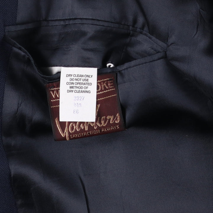 WYNBROOKE Navy Blazer, Tailored Jacket, Made in USA, Men's Size L unclear navy blue type Vintage Second Hand