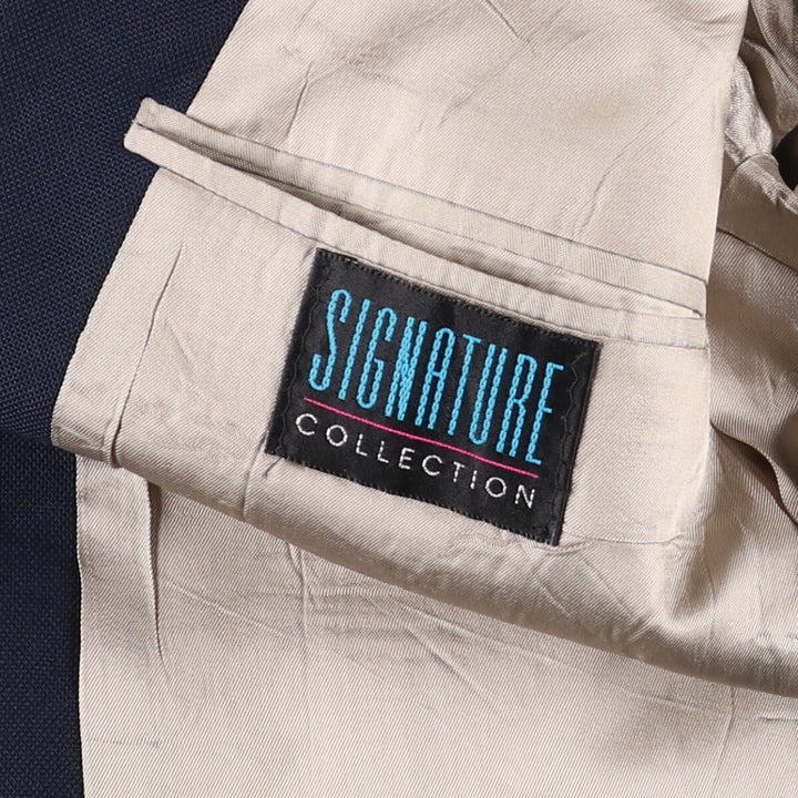 SIGNATURE COLLECTION Navy Blazer Tailored Jacket Men's Size Small unclear navy blue type Vintage Second Hand