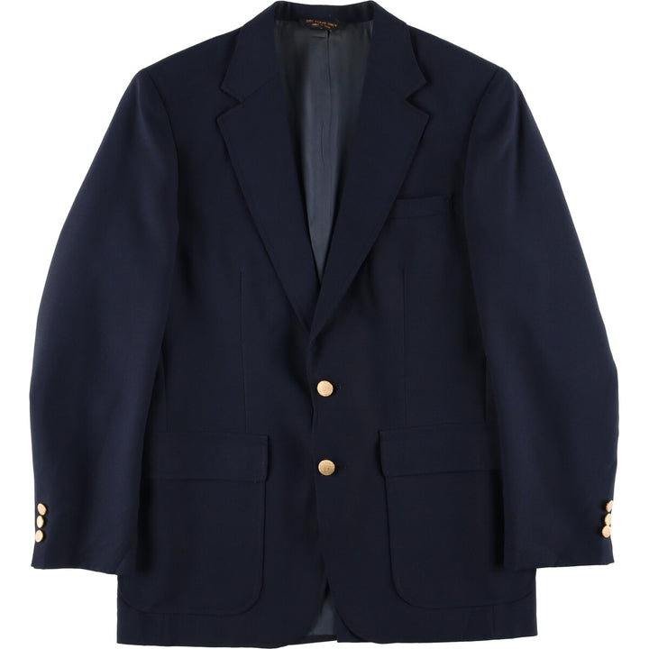 HIGHLAND PARK Navy Blazer, Tailored Jacket, Made in USA, Men's Size Small unclear navy blue type Vintage Second Hand