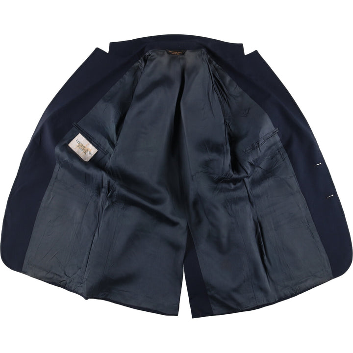 HIGHLAND PARK Navy Blazer, Tailored Jacket, Made in USA, Men's Size Small unclear navy blue type Vintage Second Hand