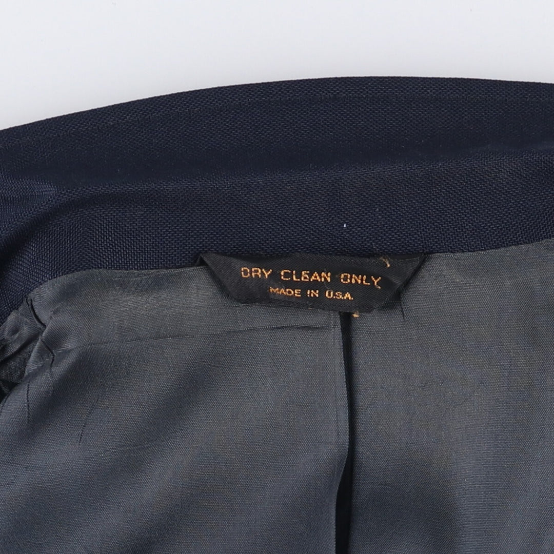 HIGHLAND PARK Navy Blazer, Tailored Jacket, Made in USA, Men's Size Small unclear navy blue type Vintage Second Hand