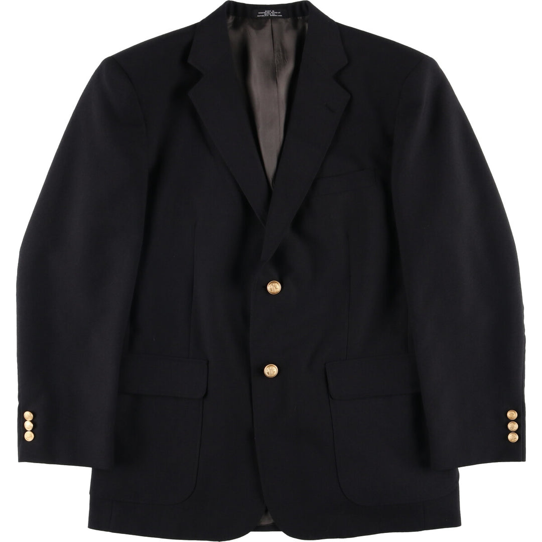 90'S DAVID TAYLOR blazer, tailored jacket, men's size M, vintage polyester black type Vintage Second Hand
