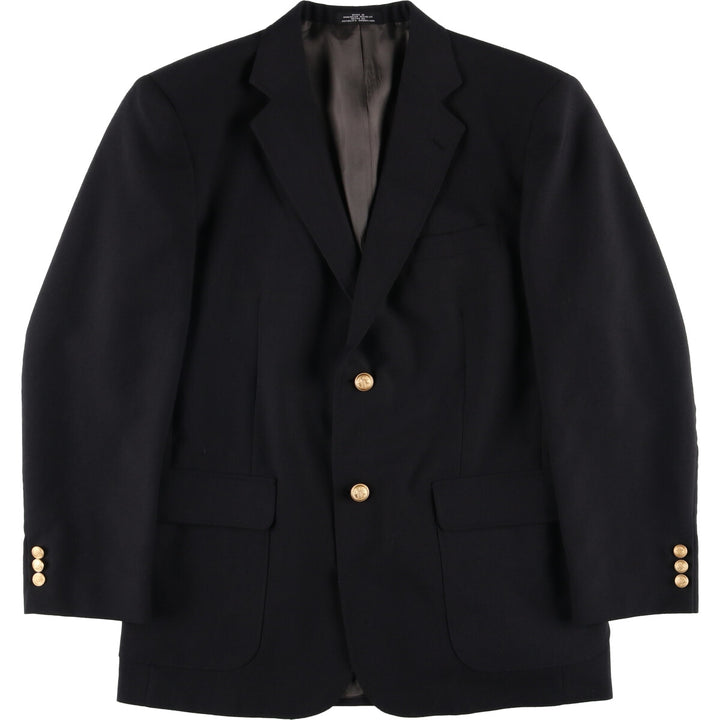 90'S DAVID TAYLOR blazer, tailored jacket, men's size M, vintage polyester black type Vintage Second Hand
