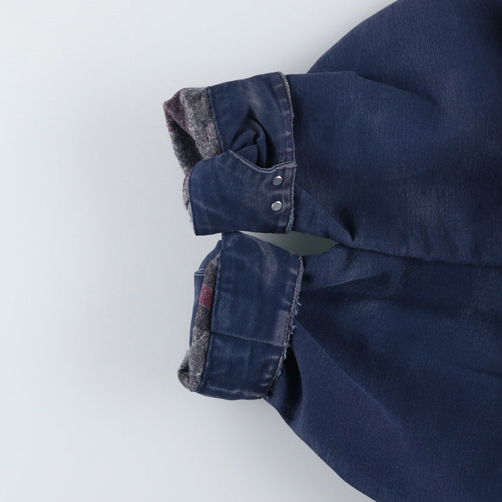 Carhartt Michigan Chore Coat Duck Coverall Men's XL Size unclear navy blue type Vintage Second Hand