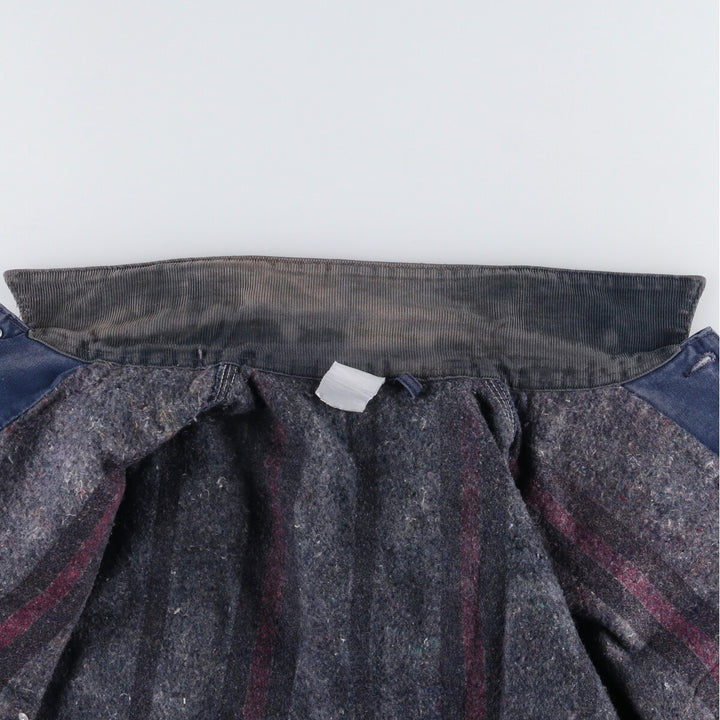 Carhartt Michigan Chore Coat Duck Coverall Men's XL Size unclear navy blue type Vintage Second Hand