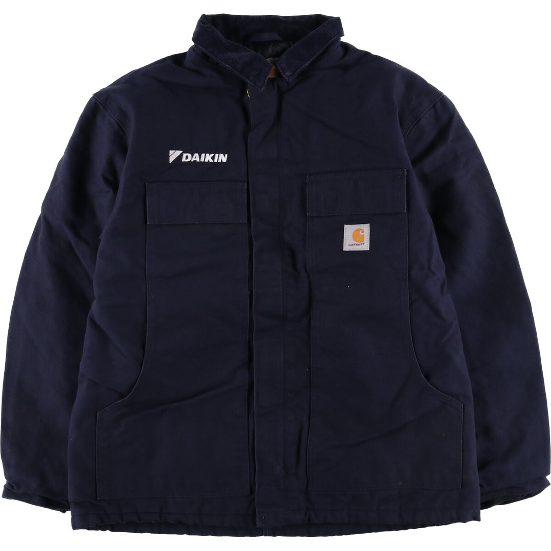 Carhartt Traditional Coat, DAIKIN Duck Work Jacket, Men's Size L cotton navy blue type Vintage Second Hand