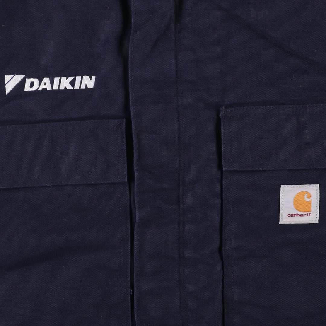Carhartt Traditional Coat, DAIKIN Duck Work Jacket, Men's Size L cotton navy blue type Vintage Second Hand