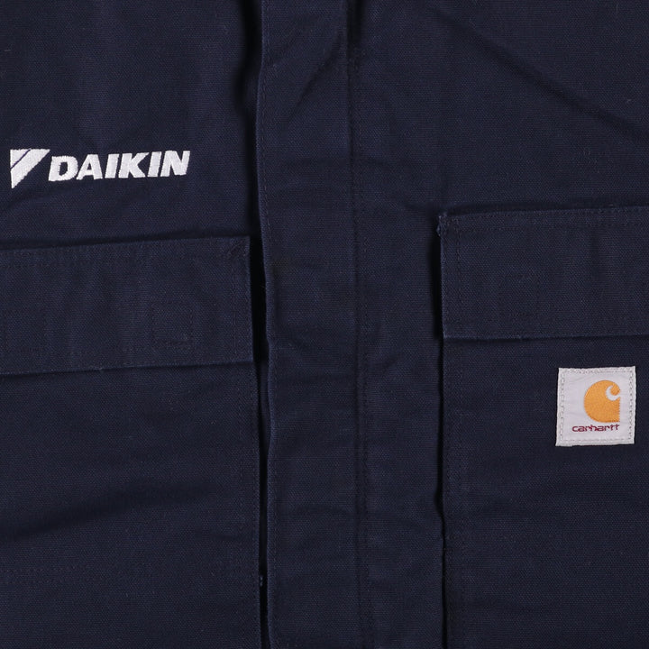 Carhartt Traditional Coat, DAIKIN Duck Work Jacket, Men's Size L cotton navy blue type Vintage Second Hand