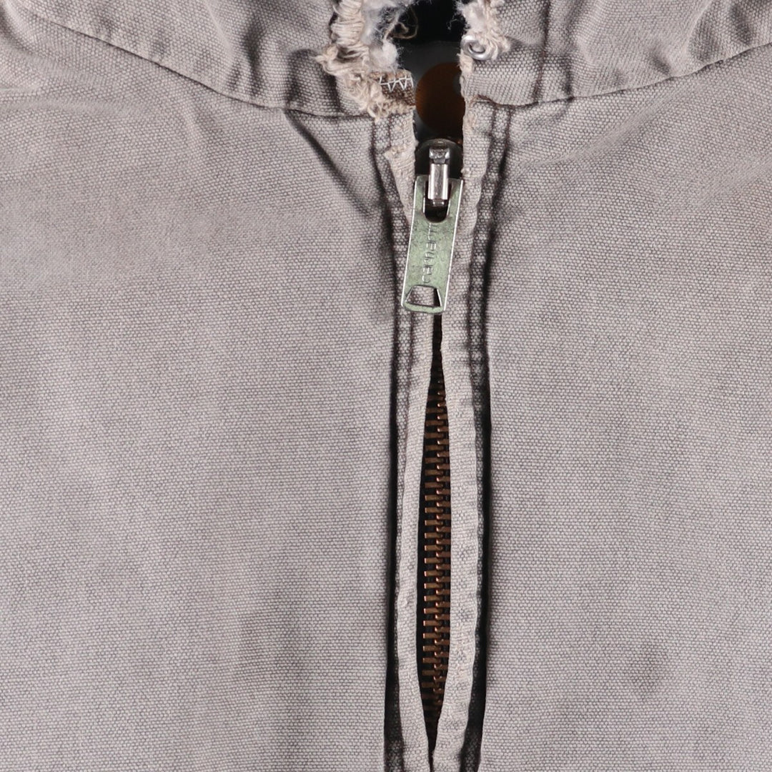 90'S Carhartt Active Jacket, Padded Duck Full-Zip Hoodie, Made in USA, Men's XL, Vintage unclear gray type Vintage Second Hand