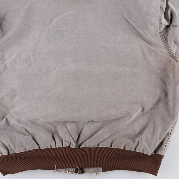 90'S Carhartt Active Jacket, Padded Duck Full-Zip Hoodie, Made in USA, Men's XL, Vintage unclear gray type Vintage Second Hand