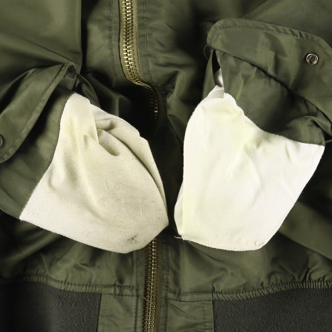 Vintage Schott American College padded military flight jacket, men's size XXL. Nylon Khaki type Vintage Second Hand